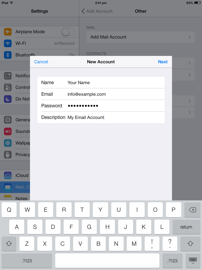 how to add a signature in outlook on ipad