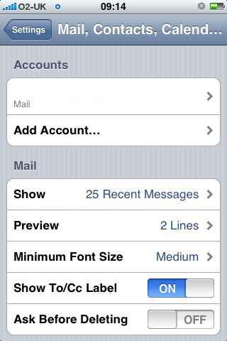 iphone mail client setup