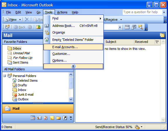 how to set up email account on microsoft outlook
